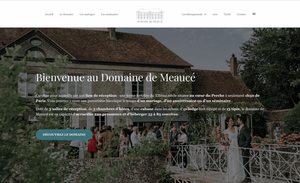 site internet lieu de reception