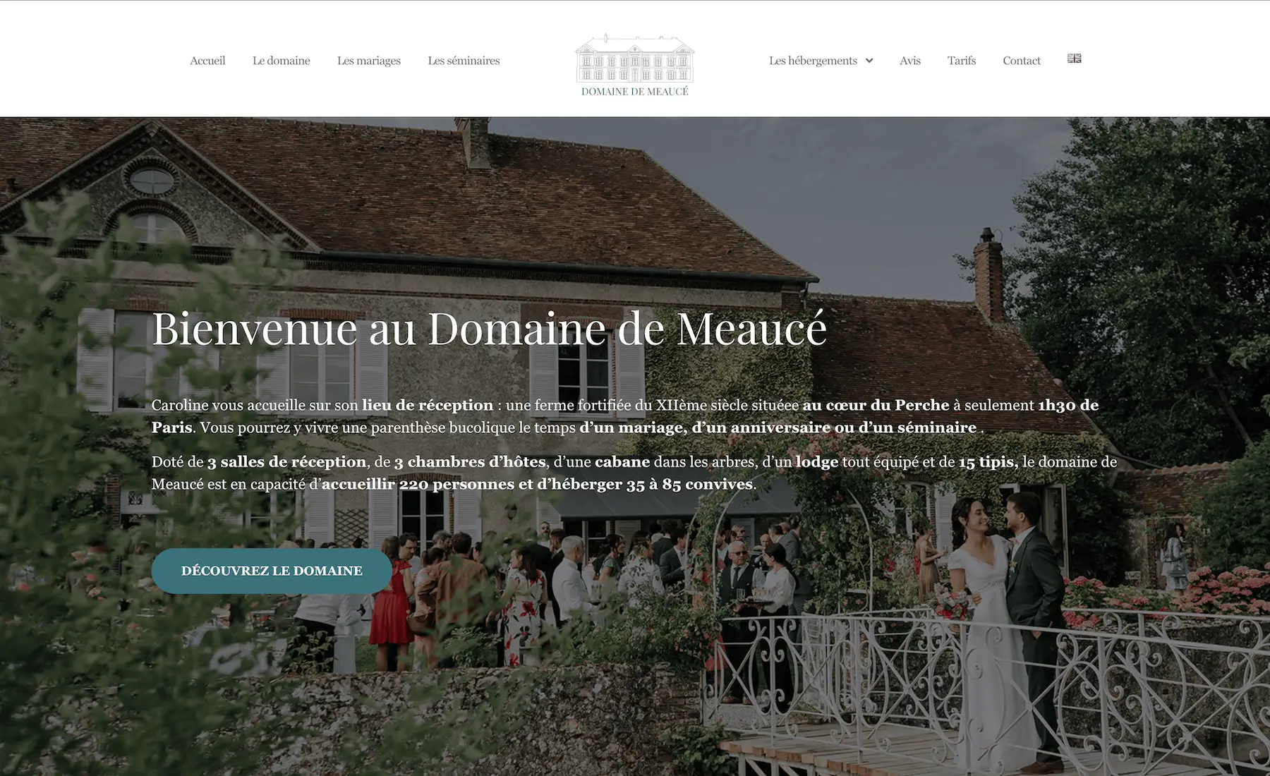 site internet lieu de reception