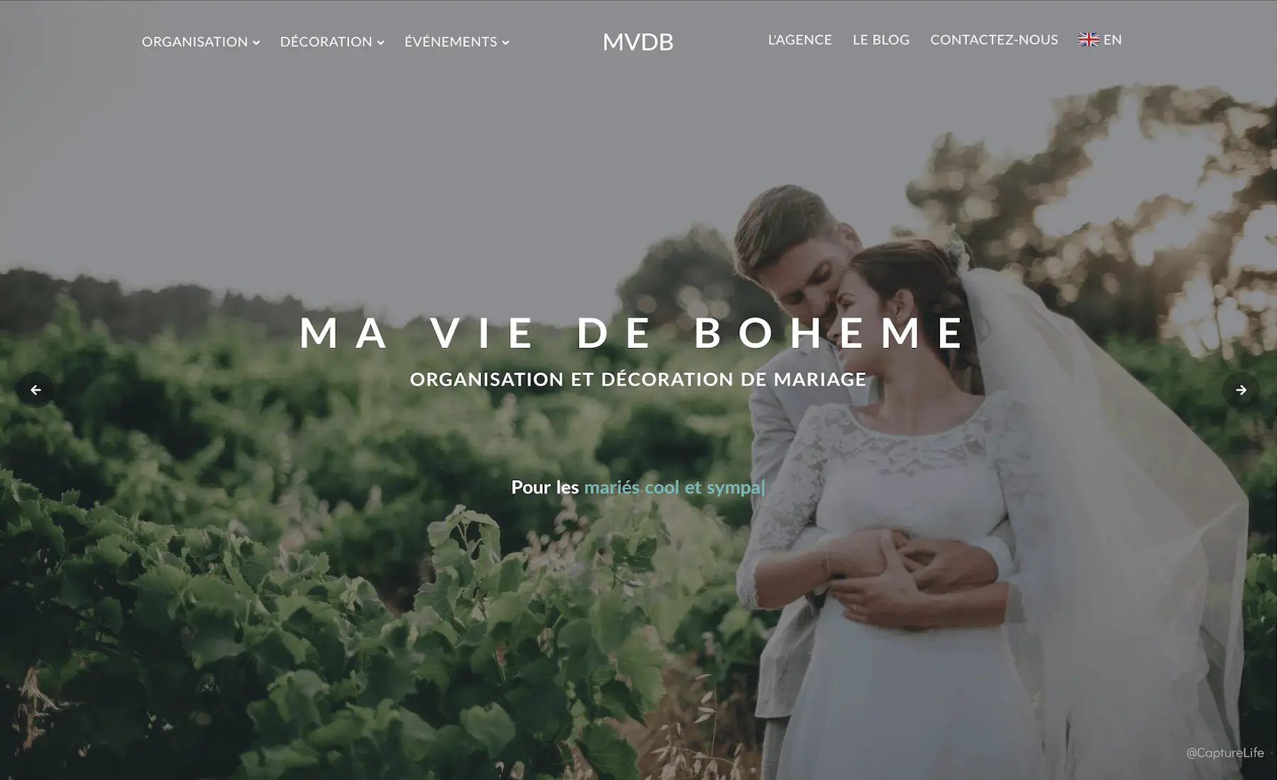 site internet wedding planner yvelines